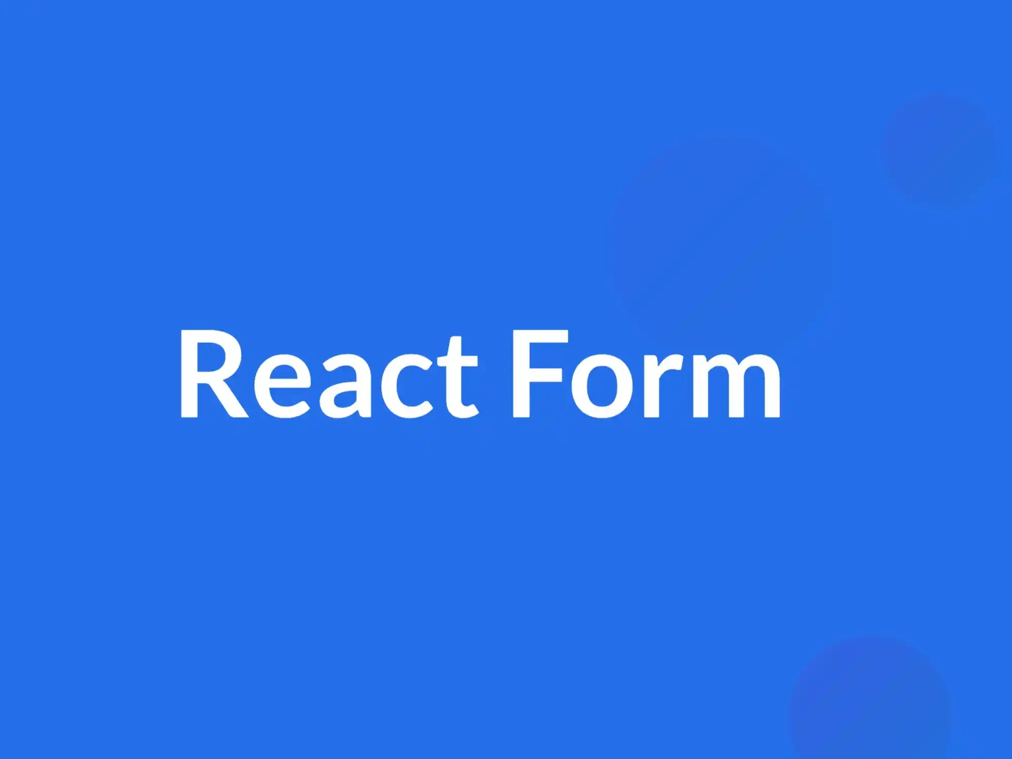 7 款非常好用的 React 表单组件